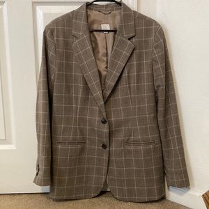 A New Day size 18 Brown Plaid Blazer